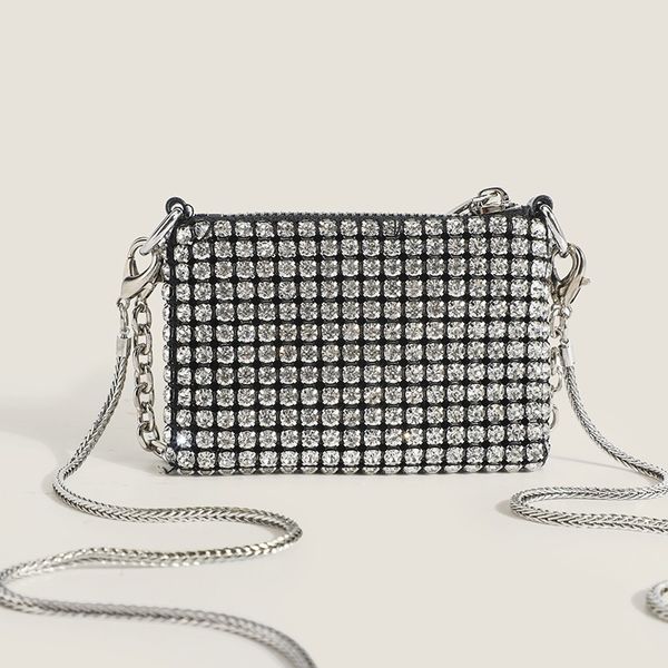 designer bag mini shoulder bags with full diamonds and chains coin purses 11cm
