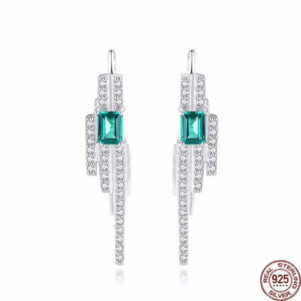 925 charms sterling silver square emerald blue-green gemstone with tiny cz stud earrings for women fine jewelry, Golden;silver
925 charms sterling silver square emerald blue-green gemstone with tiny cz stud earrings for women fine jewelry, Golden;silver