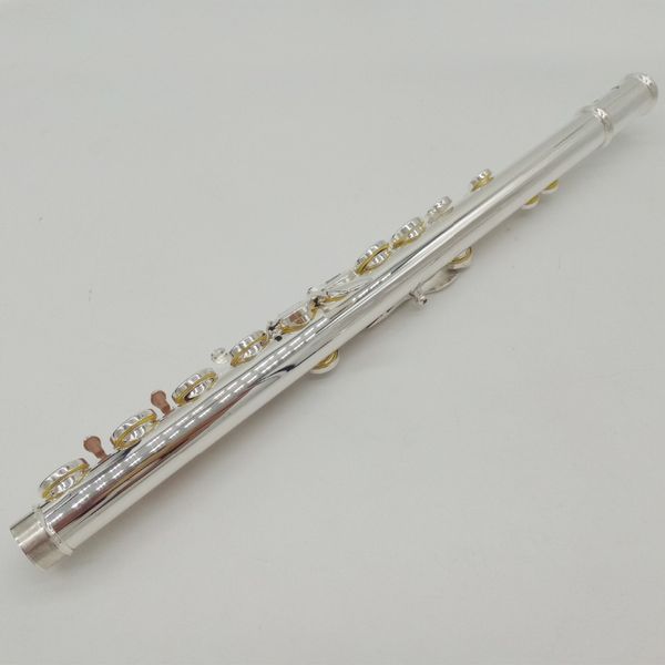 music fancier club professional flute 381 silver plated flute gold plated lip plate b leg open close holes 17 e key
music fancier club professional flute 381 silver plated flute gold plated lip plate b leg open close holes 17 e key