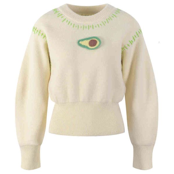 women's knits tees lazy style short women's round neck avocado sweater trend in autumn and winter d9mf, White
women's knits tees lazy style short women's round neck avocado sweater trend in autumn and winter d9mf, White