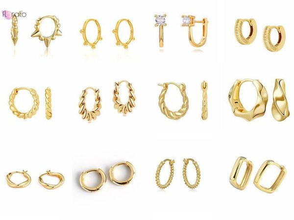 925 sterling silver ear needle ins twist hoop earrings for women europe and america personality punk rock jewelry gift 220716, Golden
925 sterling silver ear needle ins twist hoop earrings for women europe and america personality punk rock jewelry gift 220716, Golden