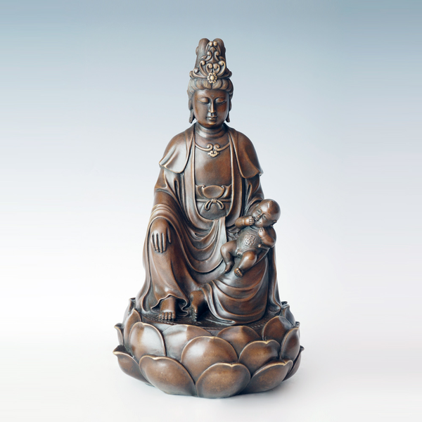 bronze guan yin avaloktesvara sending a child statue sculpture tibetan buddhism buddha art home decor, Silver
bronze guan yin avaloktesvara sending a child statue sculpture tibetan buddhism buddha art home decor, Silver