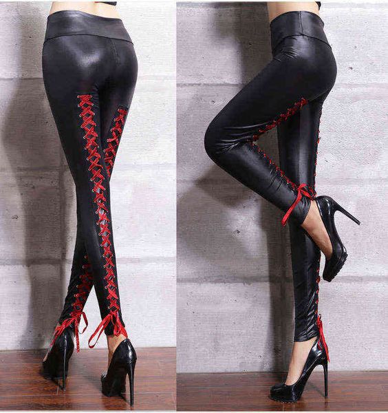 women's pants & capris women stretchy faux lace-up leather tights back leggings pvc pencil ladies latex high waisted tights pu trousers, Black
women's pants & capris women stretchy faux lace-up leather tights back leggings pvc pencil ladies latex high waisted tights pu trousers, Black