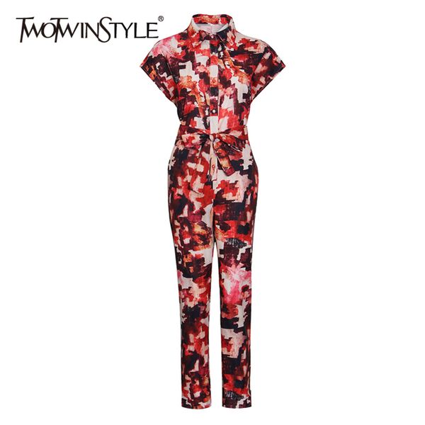 print loose jumpsuit for women lapel short sleeve high waist hit color casual jumpsuits female fashion clothes 210423, Black;white
print loose jumpsuit for women lapel short sleeve high waist hit color casual jumpsuits female fashion clothes 210423, Black;white