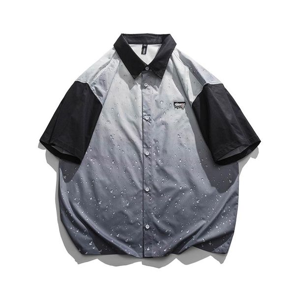 men's casual shirts 2022 hip hop streetwear water droplets print mens summer hawailian shirt causal pathchwork harajuku beach loose top, White;black
men's casual shirts 2022 hip hop streetwear water droplets print mens summer hawailian shirt causal pathchwork harajuku beach loose top, White;black