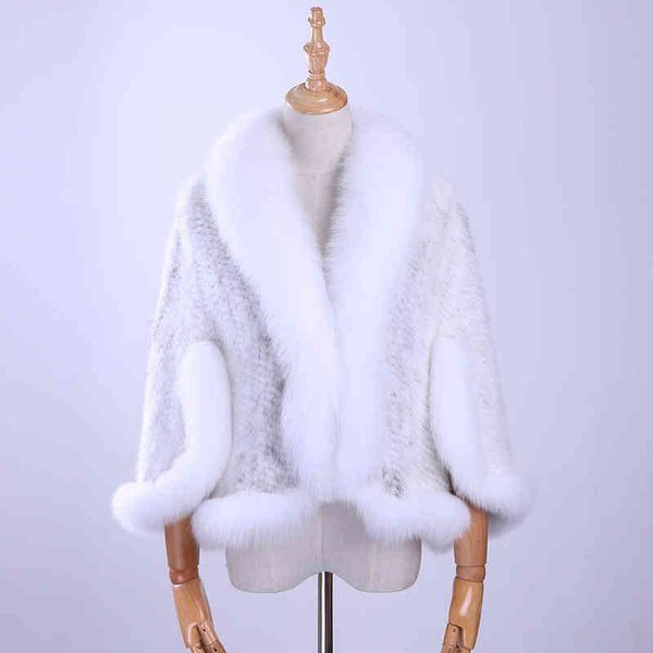 new genuine knitted mink fur shawl wrap cape with fur collar triming women lady mink coat jacket stole l220714, Black
new genuine knitted mink fur shawl wrap cape with fur collar triming women lady mink coat jacket stole l220714, Black