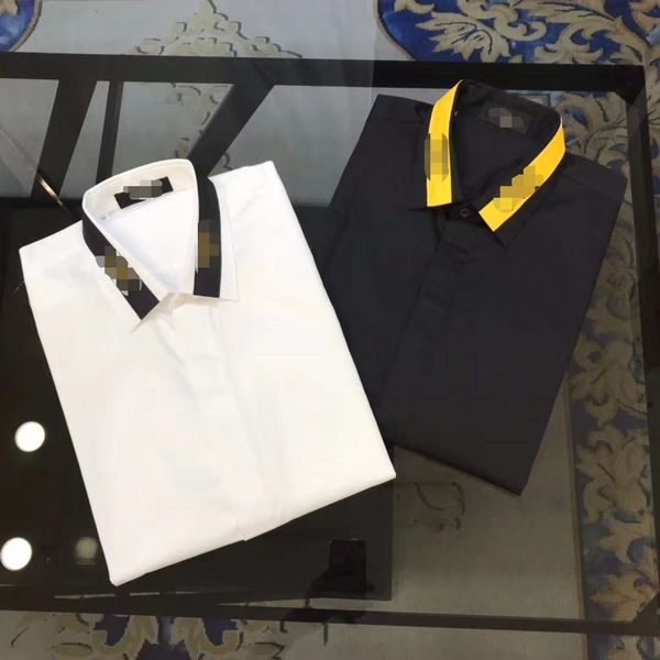 2022 designer letter business fashion casual shirt brand men's shirt spring thin fit, White;black
2022 designer letter business fashion casual shirt brand men's shirt spring thin fit, White;black