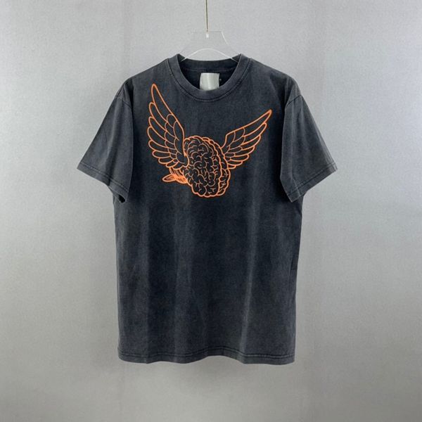 22ss spring summer usa brain wing vintage tee washed short sleeve mens tshirt women clothes casual cotton t shirts, Black;brown
22ss spring summer usa brain wing vintage tee washed short sleeve mens tshirt women clothes casual cotton t shirts, Black;brown