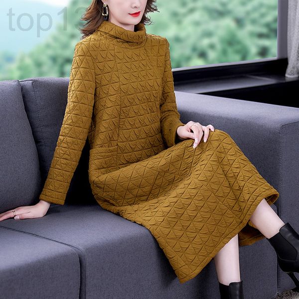 casual dresses designer autumn and winter new thickened dress loose large fashion cotton clothes skirt literature art clip knee bottomed 75t, Black;gray
casual dresses designer autumn and winter new thickened dress loose large fashion cotton clothes skirt literature art clip knee bottomed 75t, Black;gray