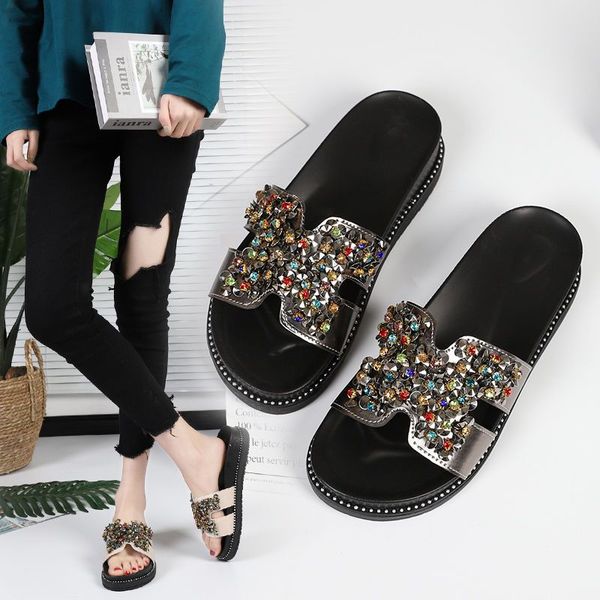 summer sequin slippers thick soles fashion lovely outdoor multi-functional leisure and comfortable soft shopping sandals, Black
summer sequin slippers thick soles fashion lovely outdoor multi-functional leisure and comfortable soft shopping sandals, Black