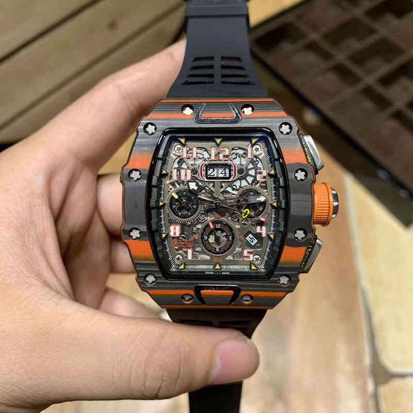 luxury mens mechanics watch richa milles wristwatch wine barrel watch rm50-03 series multifunctional automatic mechanical carbon fibe, Slivery;brown
luxury mens mechanics watch richa milles wristwatch wine barrel watch rm50-03 series multifunctional automatic mechanical carbon fibe, Slivery;brown