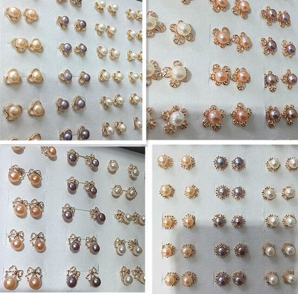 random blend style colors rose gold freshwater pearl earrings ear studs white purple pink lady/girl fashion jewelry, Golden;silver
random blend style colors rose gold freshwater pearl earrings ear studs white purple pink lady/girl fashion jewelry, Golden;silver