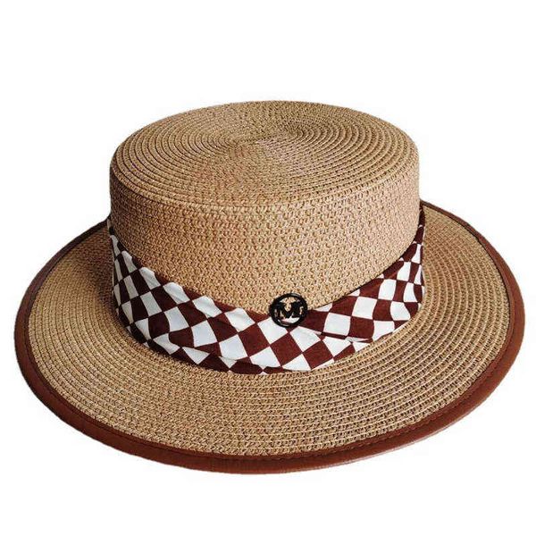 wide brim hats japanese houndstooth ribbon flat-straw for women summer outdoor beach leisure seaside vacation sunscreen visors 220609, Blue;gray
wide brim hats japanese houndstooth ribbon flat-straw for women summer outdoor beach leisure seaside vacation sunscreen visors 220609, Blue;gray