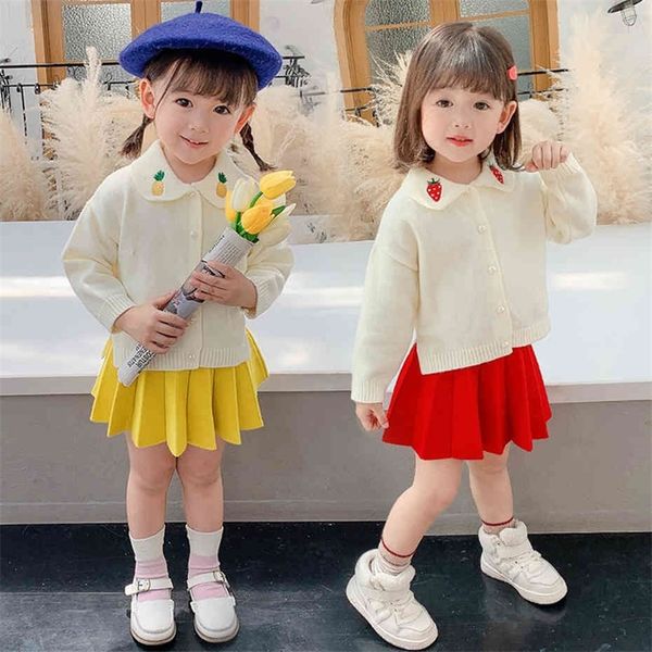 girls kintted clotehs starwberry sweater skirt costume for girls spring girls clothes casual style children's girl clothes 210412, White
girls kintted clotehs starwberry sweater skirt costume for girls spring girls clothes casual style children's girl clothes 210412, White