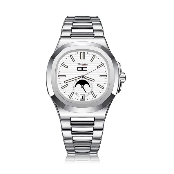 2022 men's automatic mechanical luxury watch 5726/1a-014 silver white stainless steel case nautilus moon phase calendar wristwatches, Slivery;brown
2022 men's automatic mechanical luxury watch 5726/1a-014 silver white stainless steel case nautilus moon phase calendar wristwatches, Slivery;brown