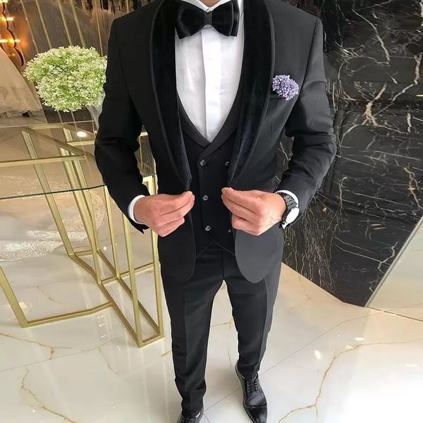 custom made one button black groom tuxedos shawl lapel groomsmen wedding men suits prom party blazer (jacket+vest+pants) handsome wear, Black;gray
custom made one button black groom tuxedos shawl lapel groomsmen wedding men suits prom party blazer (jacket+vest+pants) handsome wear, Black;gray