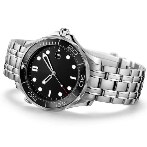 outdoor master ocean mens watches rotatable bezel black dial date automatic mechanical movement man wristwatches, Slivery;brown
outdoor master ocean mens watches rotatable bezel black dial date automatic mechanical movement man wristwatches, Slivery;brown