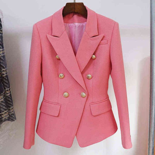 pink rose red women blazer jackets 2021 new casual female jacket double breasted gold button classic designer work blazers femme j220813, White;black
pink rose red women blazer jackets 2021 new casual female jacket double breasted gold button classic designer work blazers femme j220813, White;black