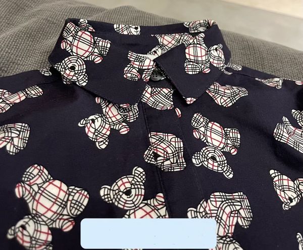 boys shirt baby clothes kids designer letter buckle printed bear fabric new long sleeve cotton autumn and winter black 100-160, White;black
boys shirt baby clothes kids designer letter buckle printed bear fabric new long sleeve cotton autumn and winter black 100-160, White;black