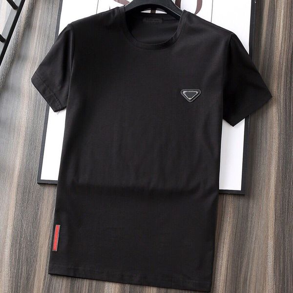 mens luxury t shirts pure cotton tees metal triangle pattern brand p short sleeve women t-shirt fashion designers tshirts size m-4xl ntmg, White;black
mens luxury t shirts pure cotton tees metal triangle pattern brand p short sleeve women t-shirt fashion designers tshirts size m-4xl ntmg, White;black