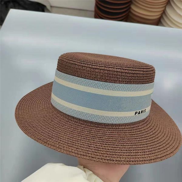 designer beach hats women luxury straw braid snapback skull ogb19 caps outdoor wide brim hat for gift zx0021, Blue;gray
designer beach hats women luxury straw braid snapback skull ogb19 caps outdoor wide brim hat for gift zx0021, Blue;gray