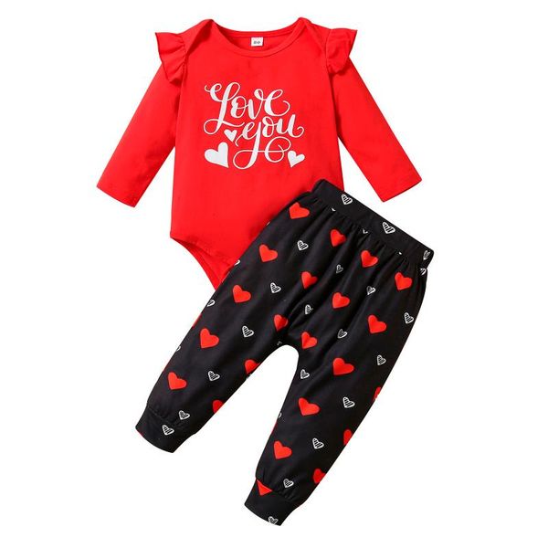 clothing sets toddler baby boys girls romper pant valentine's day letter heart printed bodysuit pants outfits girl summer, White
clothing sets toddler baby boys girls romper pant valentine's day letter heart printed bodysuit pants outfits girl summer, White