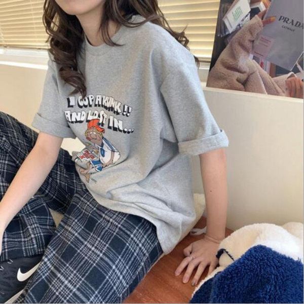 women's t-shirt european american style women t shirt print short sleeve o neck woman tshirt casual loose female t-shirtwomen's, White
women's t-shirt european american style women t shirt print short sleeve o neck woman tshirt casual loose female t-shirtwomen's, White