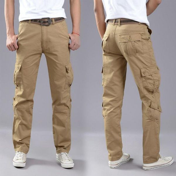 men's pants overalls four seasons men's solid color outdoor casual straight loose cotton multi-pocket long pantsmen's, Black
men's pants overalls four seasons men's solid color outdoor casual straight loose cotton multi-pocket long pantsmen's, Black