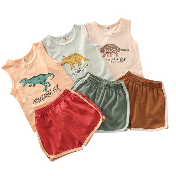 girls casual two piece clothes set dinosaur and letters printed pattern vest elastic waist shorts claret brown green 220620, White
girls casual two piece clothes set dinosaur and letters printed pattern vest elastic waist shorts claret brown green 220620, White