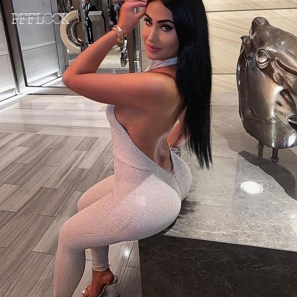 pfflook summer halter backless bodysuit bodycon club party jumpsuit women romper female sleeveless elegant long jumpsuit y200401, Black;white
pfflook summer halter backless bodysuit bodycon club party jumpsuit women romper female sleeveless elegant long jumpsuit y200401, Black;white