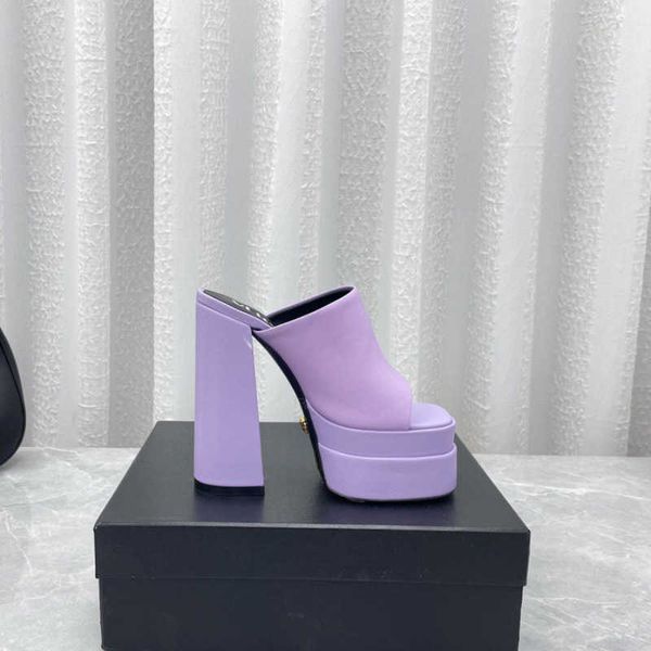 purple medusa platform sandals mules calf leather slides chunky block high heels slip-on open toe women luxury designers street style shoes, Black
purple medusa platform sandals mules calf leather slides chunky block high heels slip-on open toe women luxury designers street style shoes, Black