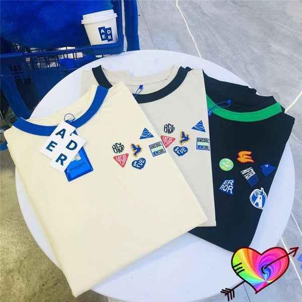 2022 embroidered badge t-shirt men women 1 color neckline tee loose fit short sleeve, Black;brown
2022 embroidered badge t-shirt men women 1 color neckline tee loose fit short sleeve, Black;brown