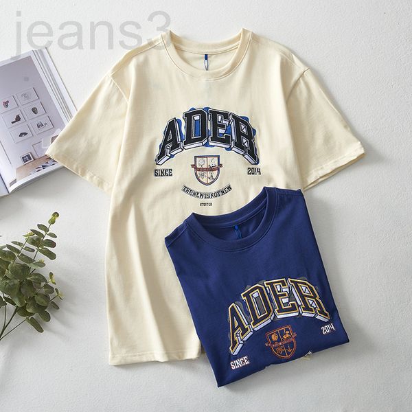 women's t-shirt designer ader summer new british harajuku printed shield letter heavy industry embroidery short sleeve women's t-s, White
women's t-shirt designer ader summer new british harajuku printed shield letter heavy industry embroidery short sleeve women's t-s, White