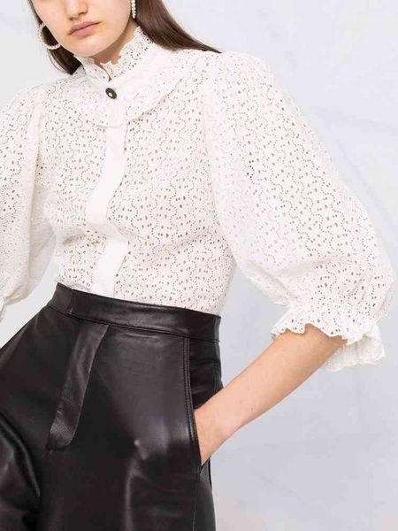women's blouses & shirts fadan s home early autumn women's madeira embroidery collar bubble sleeve shirt, White
women's blouses & shirts fadan s home early autumn women's madeira embroidery collar bubble sleeve shirt, White