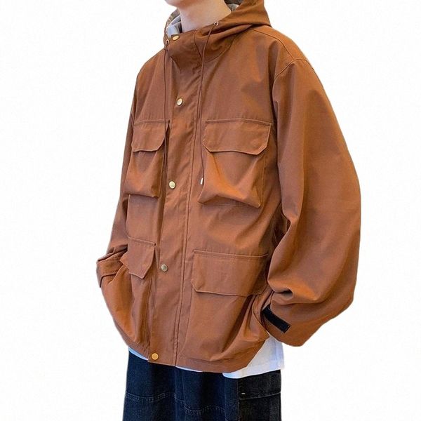 men's jackets japan style muti-pockets casual autumn solid color cargo jacket men streetwear jacktes oversized 3xl-m r1ky#, Black;brown
men's jackets japan style muti-pockets casual autumn solid color cargo jacket men streetwear jacktes oversized 3xl-m r1ky#, Black;brown