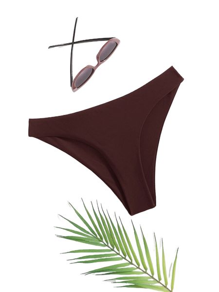 solid bikini panty 59ry#, White;black
