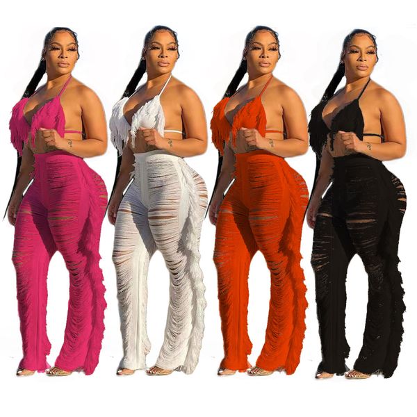new design tassel knitted tracksuits for womens solid bandage bikini and hollow out pants beach 2 piece sets ts1193, Gray
new design tassel knitted tracksuits for womens solid bandage bikini and hollow out pants beach 2 piece sets ts1193, Gray