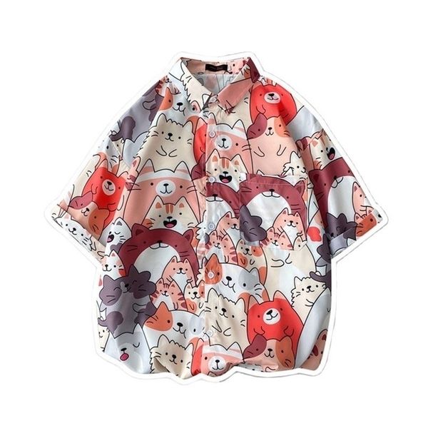summer printed casual shirt men women hawaii short sleeve anime cartoon graphic beach shirts japan style floral oversize clothes 220322, White;black
summer printed casual shirt men women hawaii short sleeve anime cartoon graphic beach shirts japan style floral oversize clothes 220322, White;black