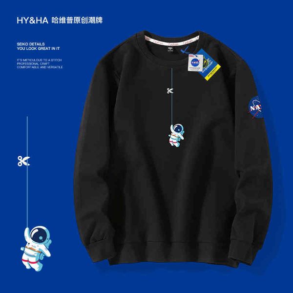 spring 2022 nasa small space lovers' hoodie trend round neck loose men's cotton casual coat, Black
spring 2022 nasa small space lovers' hoodie trend round neck loose men's cotton casual coat, Black