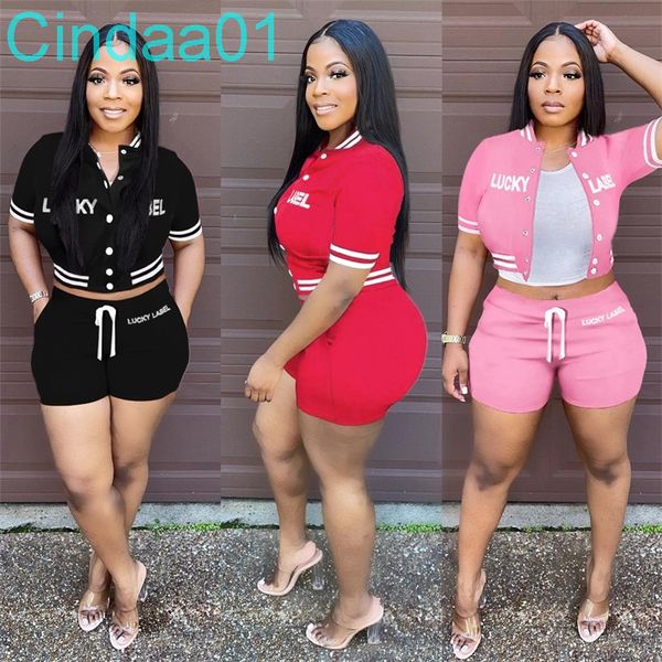 embroidery letter lucky label women sports tracksuits baseball shorts suit summer clothes two piece outfits casual clothes, Gray
embroidery letter lucky label women sports tracksuits baseball shorts suit summer clothes two piece outfits casual clothes, Gray