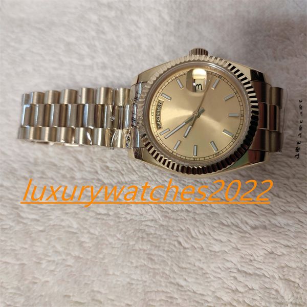 2022 new jv factory mens watch 40mm 228238 18k yellow gold champagne stick dial automatic stainless steel movement mechanical sapphire wrist, Slivery;brown
2022 new jv factory mens watch 40mm 228238 18k yellow gold champagne stick dial automatic stainless steel movement mechanical sapphire wrist, Slivery;brown
