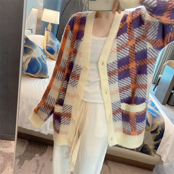 warehouse clothing autumn and winter college wind long blue orange plaid coat loose mohair knitted cardigan sweater outlet_35gx, White;black
warehouse clothing autumn and winter college wind long blue orange plaid coat loose mohair knitted cardigan sweater outlet_35gx, White;black