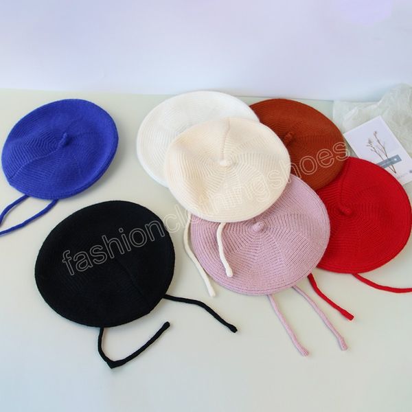 fashion knit beret solid color baby hat autumn winter vintage painter french cap outdoor leisure children girls flat caps, Yellow
fashion knit beret solid color baby hat autumn winter vintage painter french cap outdoor leisure children girls flat caps, Yellow