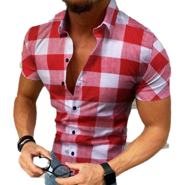 men's shirts plaid decoration short sleeve european and american shirt men's casual, White;black
men's shirts plaid decoration short sleeve european and american shirt men's casual, White;black