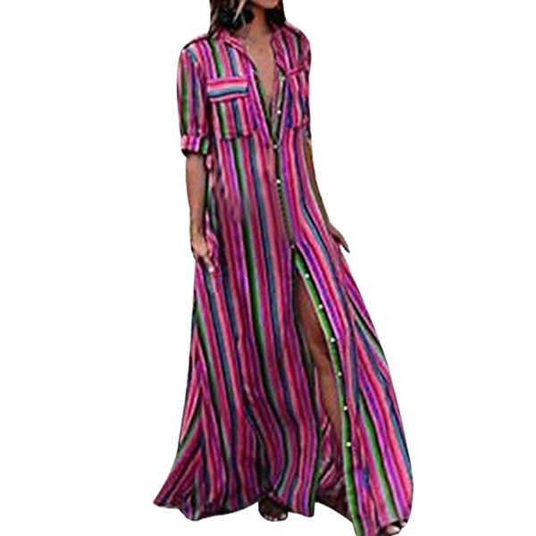 women's t shirt dress tee dress maxi long dress seven colors blue black purple short sleeve stripes pocket button spring & summer shirt, Black;gray
women's t shirt dress tee dress maxi long dress seven colors blue black purple short sleeve stripes pocket button spring & summer shirt, Black;gray