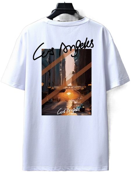 men letter & picture print tee c3uw#, White;black
men letter & picture print tee c3uw#, White;black