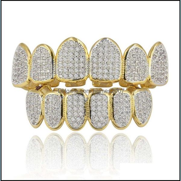 hip hop gold-plated micro-inlaid teeth grillz zircon bracket big gold tooth jewelry drop delivery 2021 grillz dental grills body yzp1k, Black
hip hop gold-plated micro-inlaid teeth grillz zircon bracket big gold tooth jewelry drop delivery 2021 grillz dental grills body yzp1k, Black