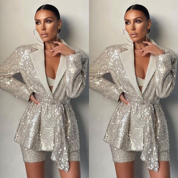 2022 chic bridesmaid dress for women sequin blazer suit party streetwear casual office lady 2 pieces jacket pants, White;pink
2022 chic bridesmaid dress for women sequin blazer suit party streetwear casual office lady 2 pieces jacket pants, White;pink