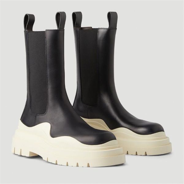 genuine leather women chelsea boots square toe chunky boot men thick bottom lady rubber boot, Black
genuine leather women chelsea boots square toe chunky boot men thick bottom lady rubber boot, Black
