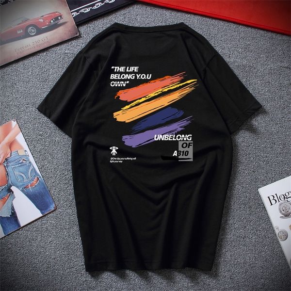 summer cotton tshirt everyday for mens and womens clothing round neck loose harajuku style summer shortsleeved 220624, White;black
summer cotton tshirt everyday for mens and womens clothing round neck loose harajuku style summer shortsleeved 220624, White;black